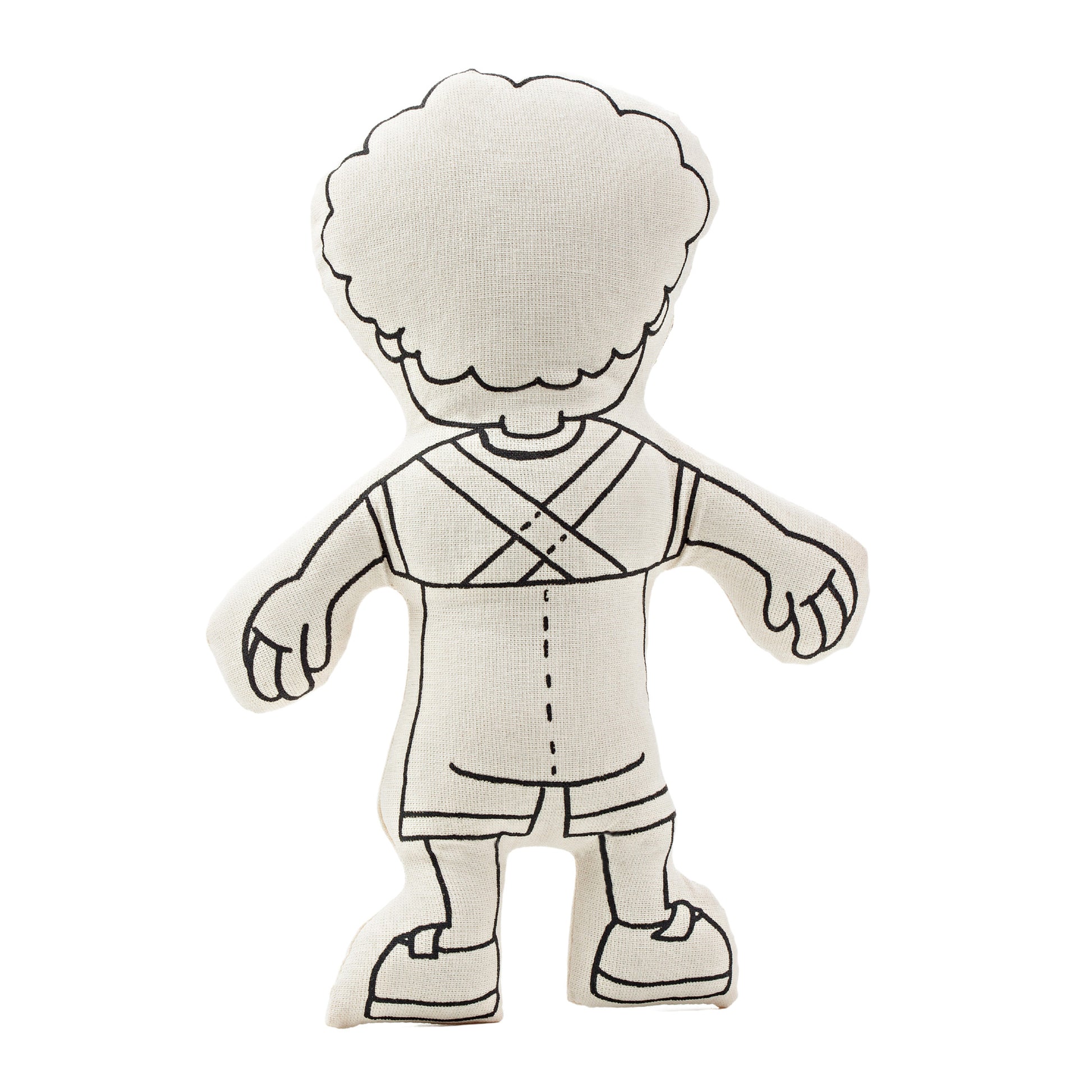 Girl with Flower Headband - doll for coloring - Kiboo Kids