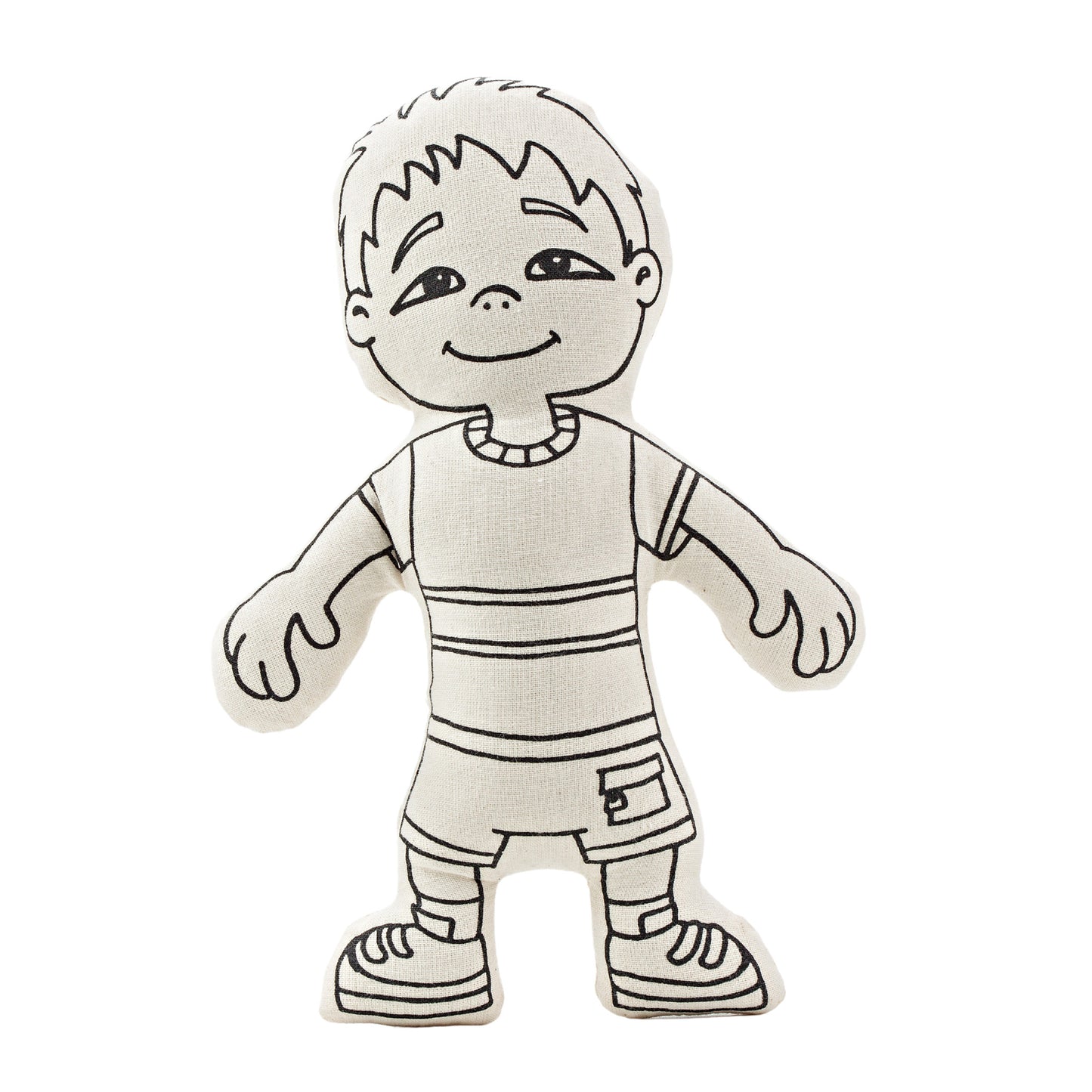 Kiboo Kids Doll for Coloring Asian Boy with Pocket