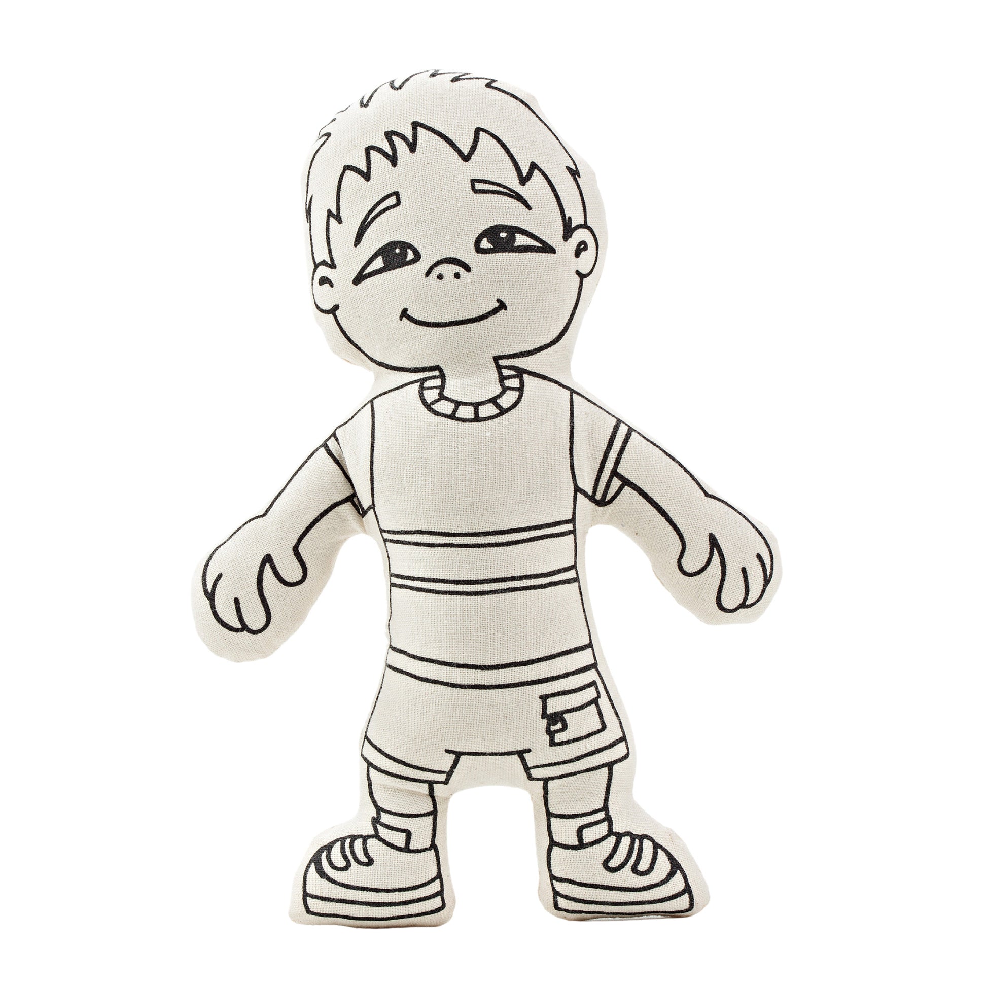 Kiboo Kids Doll for Coloring Asian Boy with Pocket