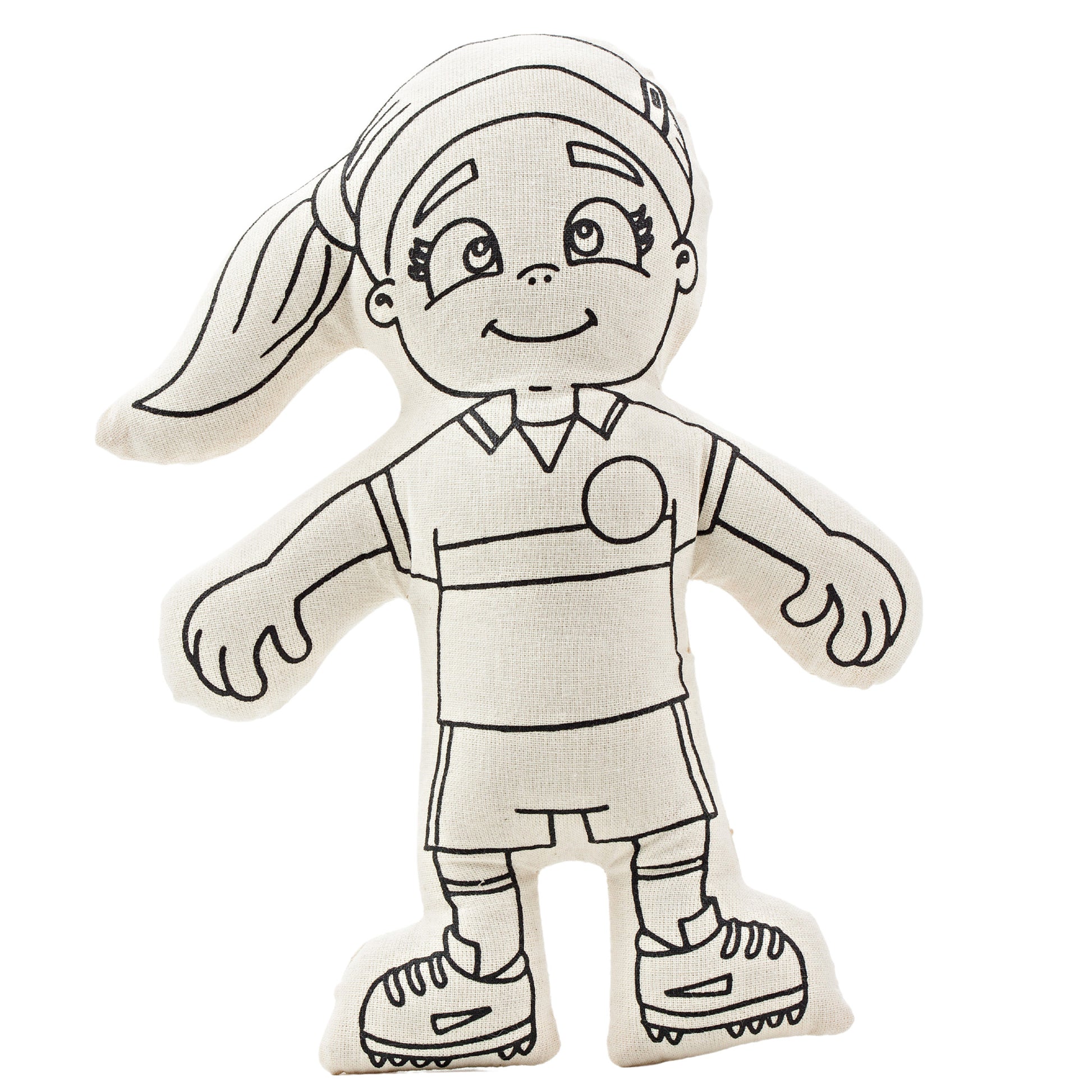 Soccer Girl with Ponytail - Kiboo Kids