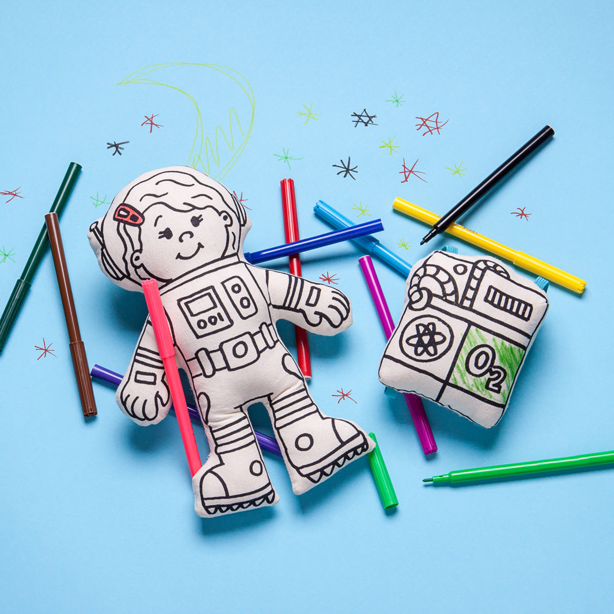 Girl Astronaut with Mini Space Pack