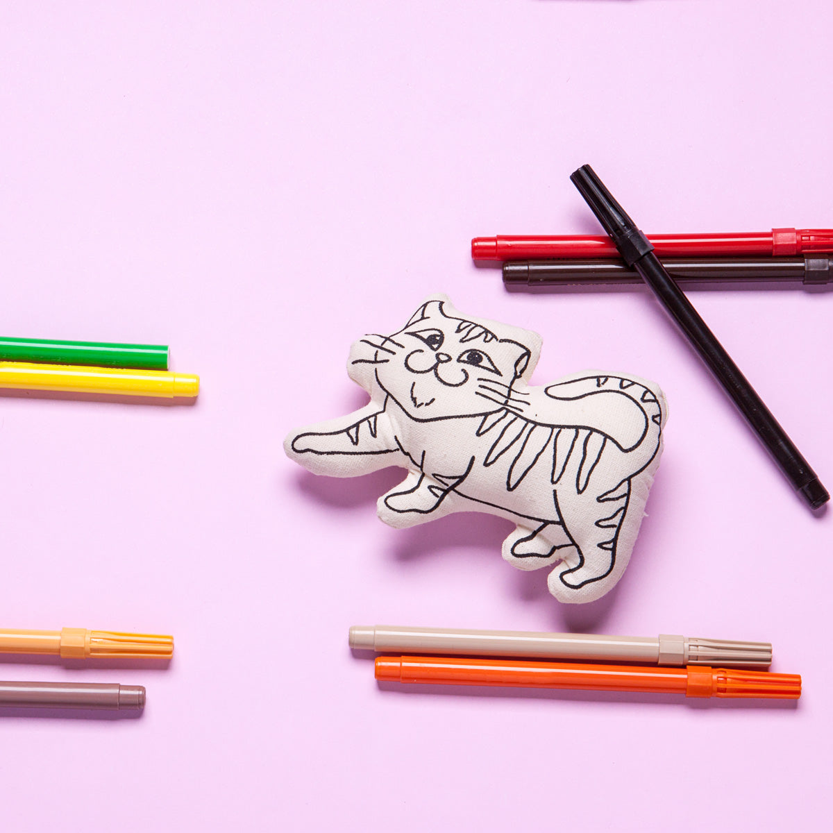 Kiboo Kids Pets Series: Cat - Colorable and Washable Pet for Creative Play