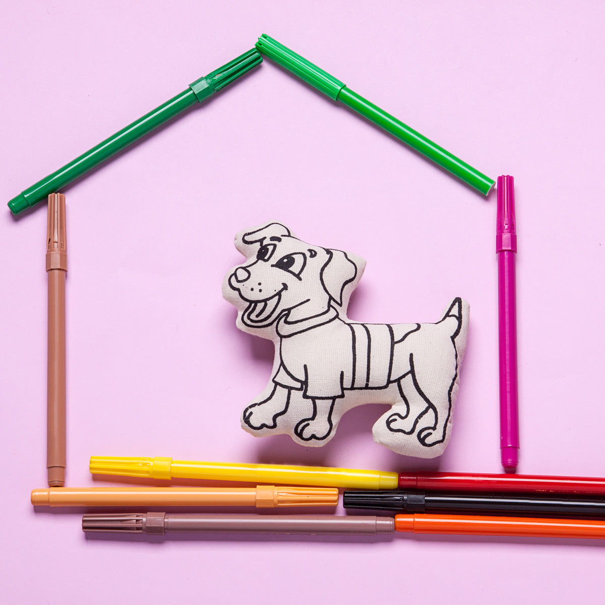 Kiboo Kids Pets Series: Dog - Colorable and Washable Pet for Creative Play