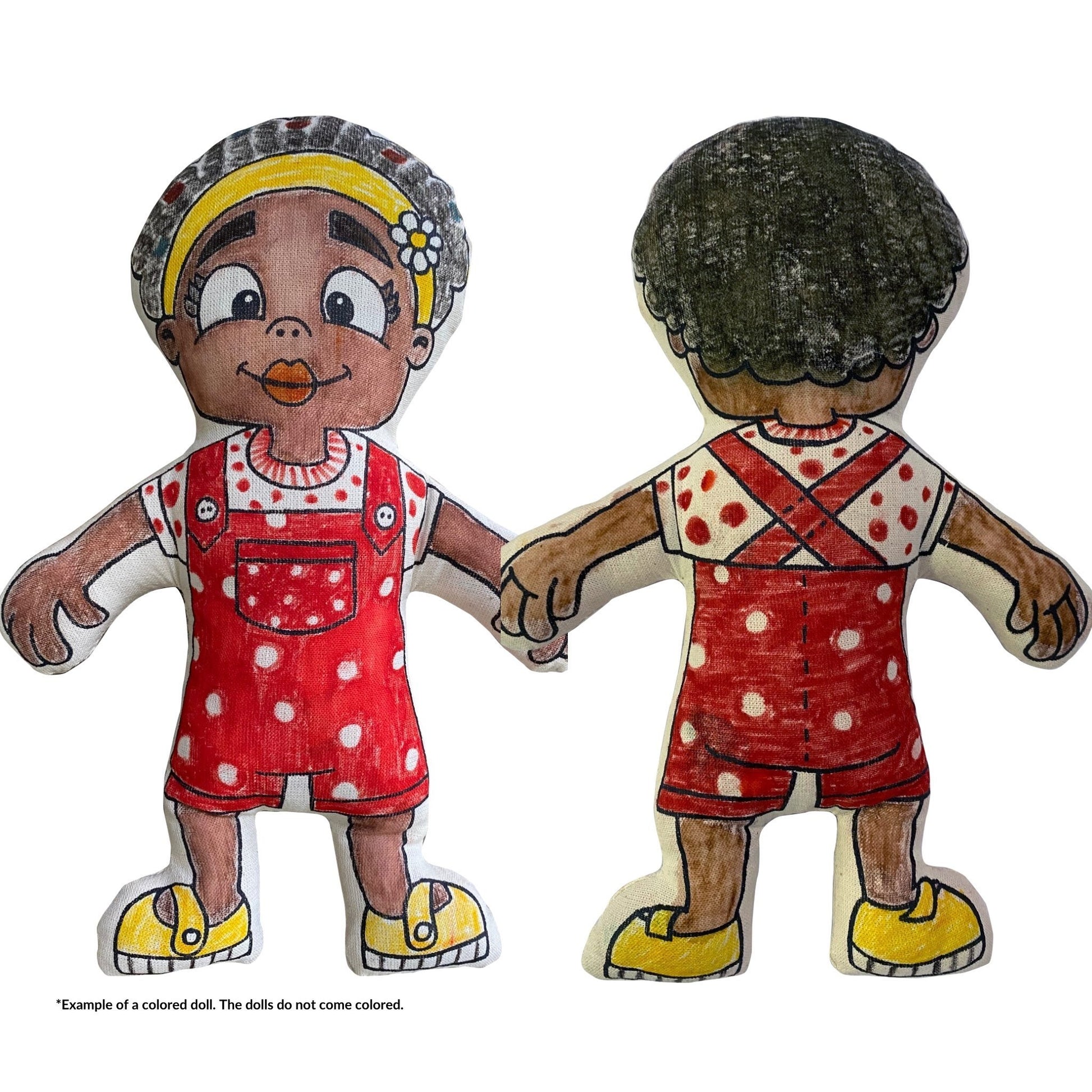 Color and Play Doll - Kiboo Kids - Girl with Flower Headband