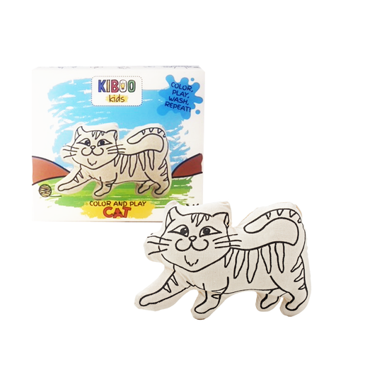 Kiboo Kids Pets Series: Cat - Colorable and Washable Pet for Creative Play