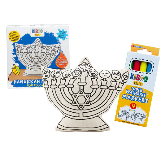 Kiboo Kids Hannukah Menorah for Kids to Color