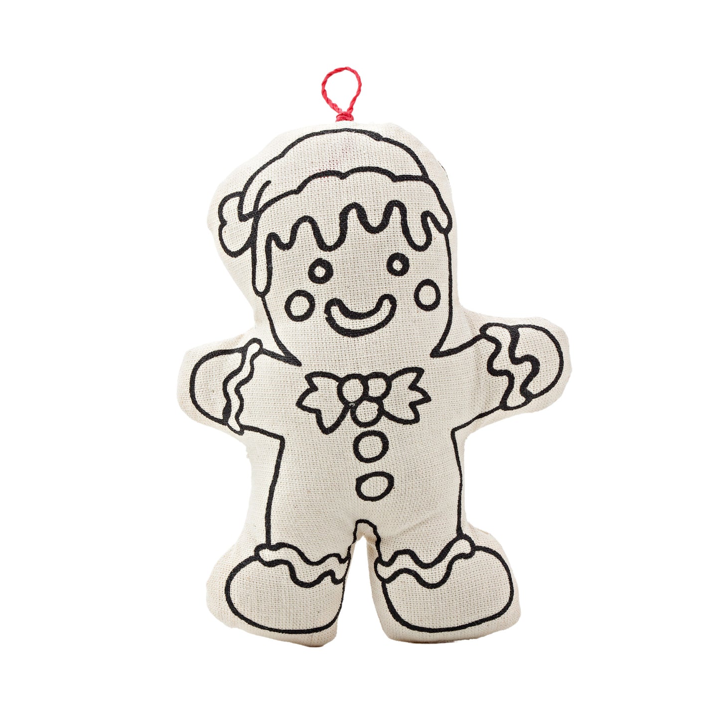 Ornaments for Coloring - Gingerbread Man and Snowman