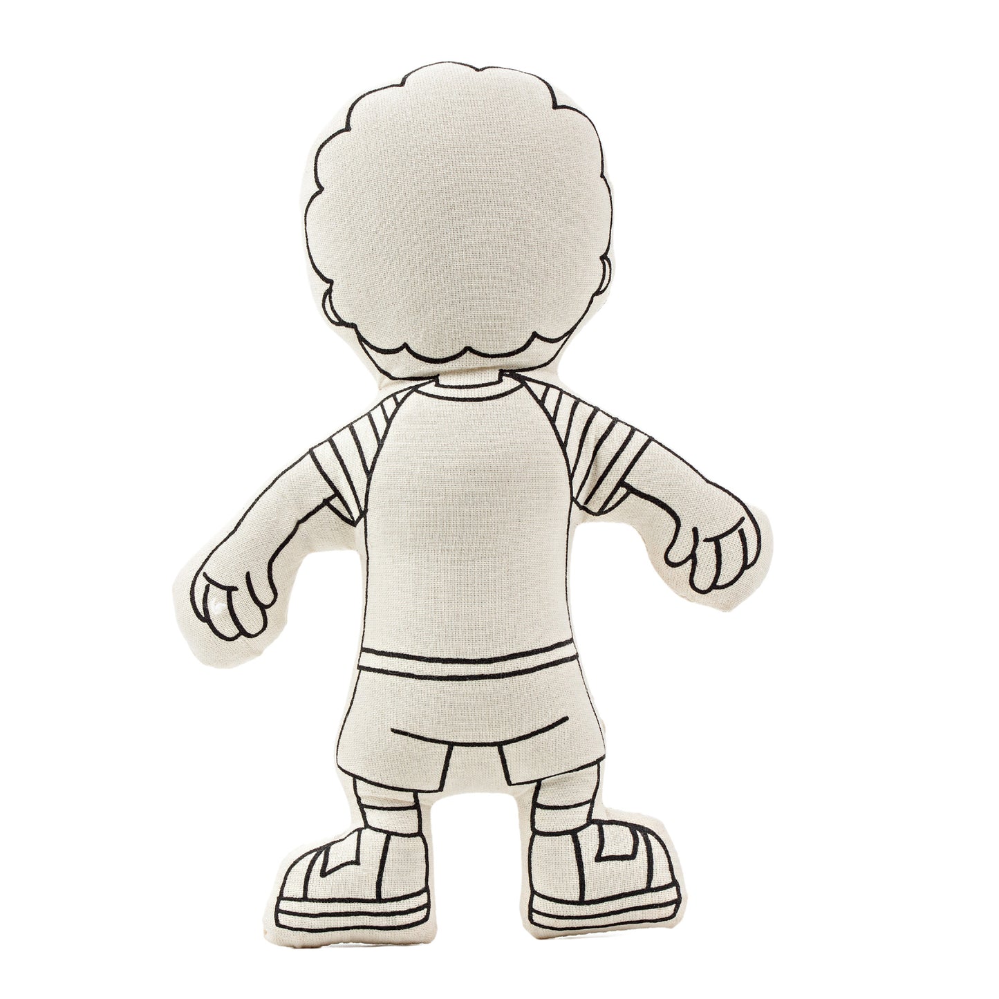 Kiboo Kids doll for coloring boy with stripes t-shirt