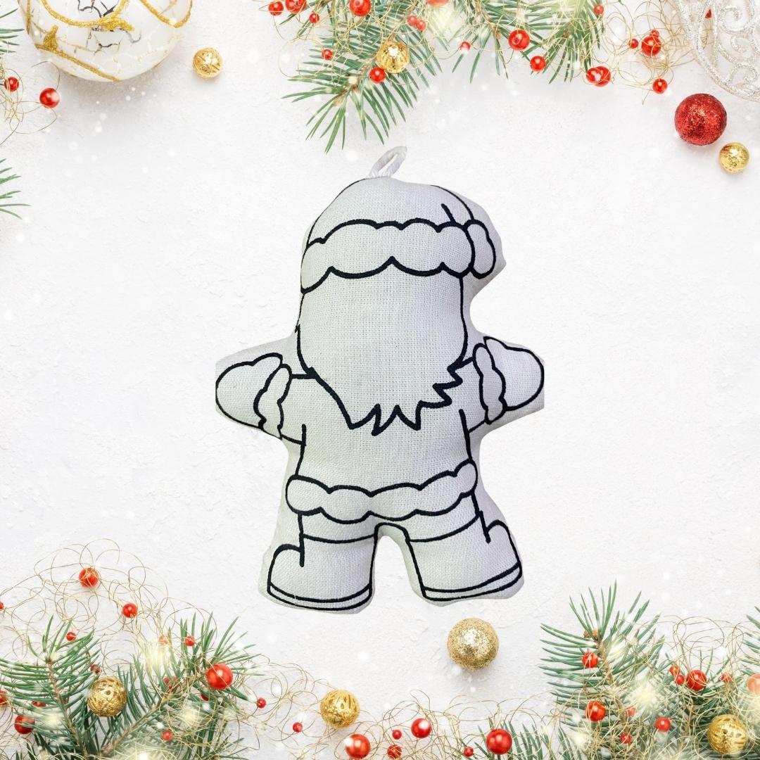 Santa Klaus Ornament for Coloring