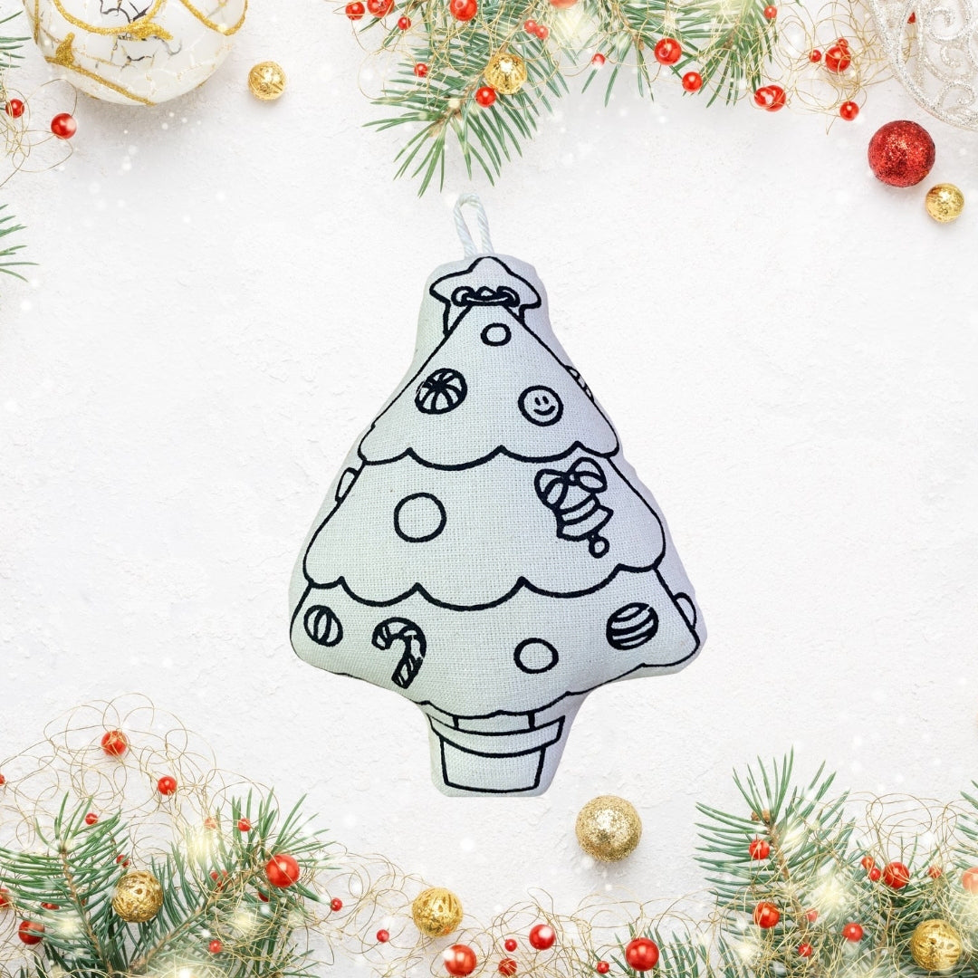 Christmas Tree Ornament for Coloring