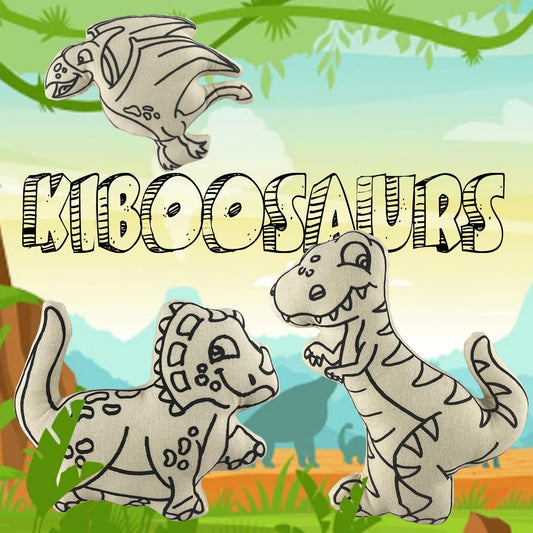Dinosaurs Toys for Coloring and Play | Kiboosaurs Trio Set