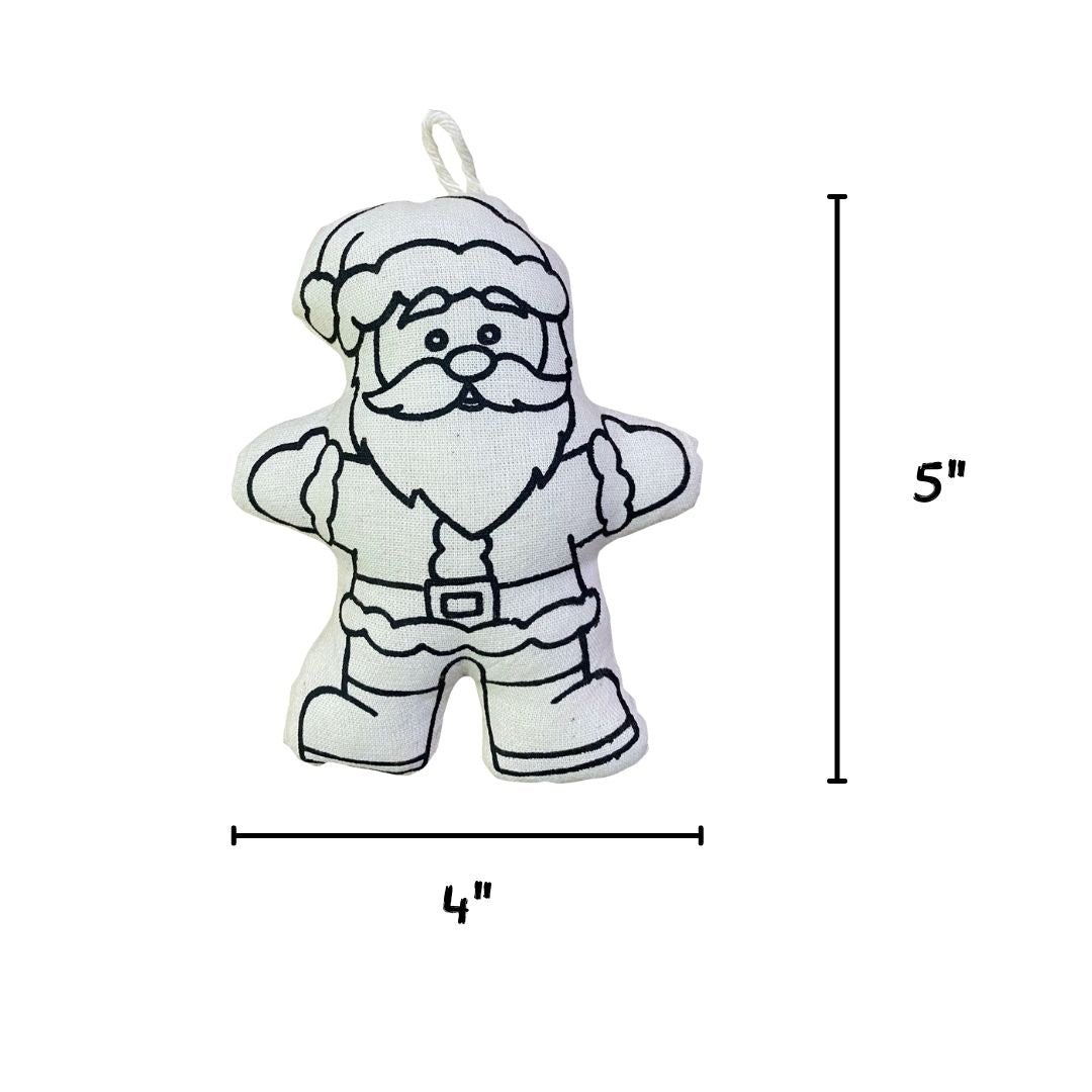 Santa Klaus Ornament for Coloring